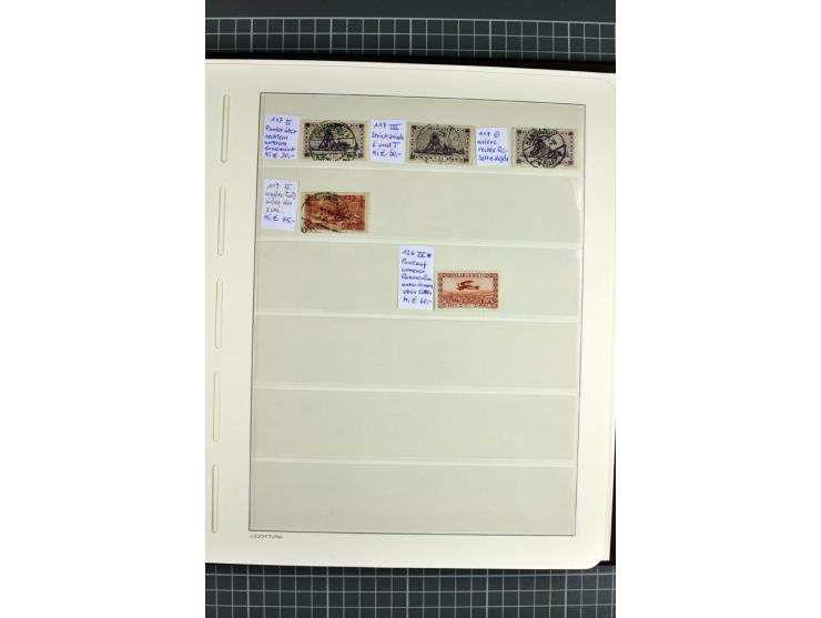 1920/1934, sehr umfangreiche gestempelte Sammlung mit einigen Briefstücken und Belegen, dabei bessere und kpl. Ausgaben, Farb