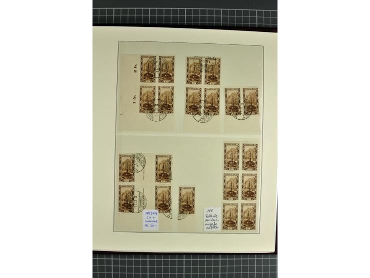 1920/1934, sehr umfangreiche gestempelte Sammlung mit einigen Briefstücken und Belegen, dabei bessere und kpl. Ausgaben, Farb