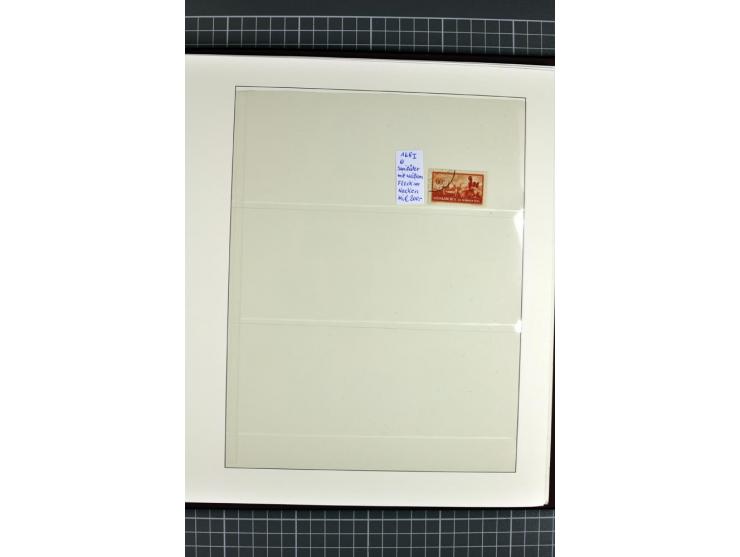 1920/1934, sehr umfangreiche gestempelte Sammlung mit einigen Briefstücken und Belegen, dabei bessere und kpl. Ausgaben, Farb