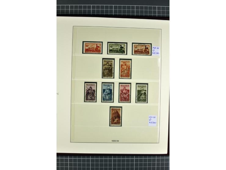 1920/1934, sehr umfangreiche gestempelte Sammlung mit einigen Briefstücken und Belegen, dabei bessere und kpl. Ausgaben, Farb