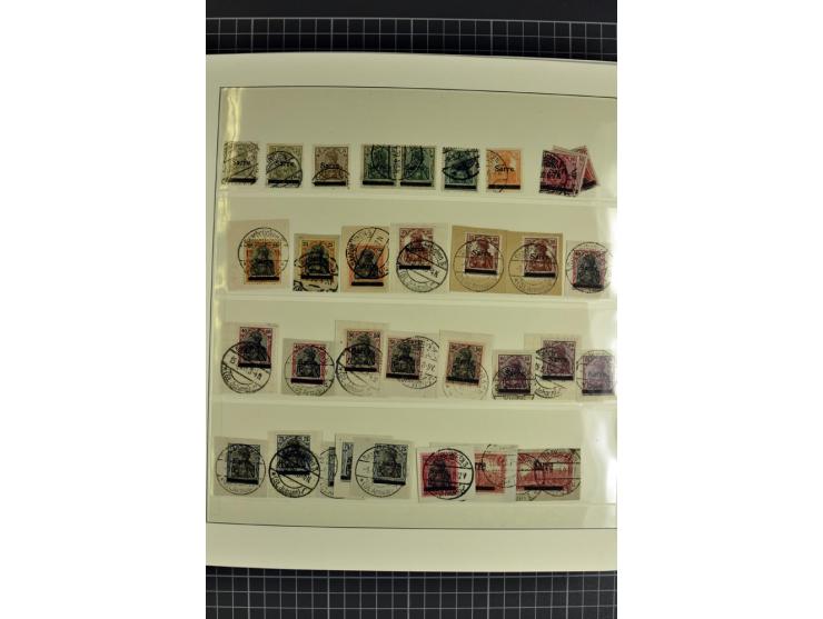 1920/1934, sehr umfangreiche gestempelte Sammlung mit einigen Briefstücken und Belegen, dabei bessere und kpl. Ausgaben, Farb