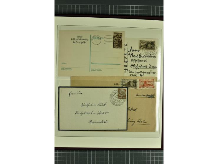 1920/1934, sehr umfangreiche gestempelte Sammlung mit einigen Briefstücken und Belegen, dabei bessere und kpl. Ausgaben, Farb