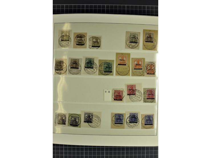 1920/1934, sehr umfangreiche gestempelte Sammlung mit einigen Briefstücken und Belegen, dabei bessere und kpl. Ausgaben, Farb
