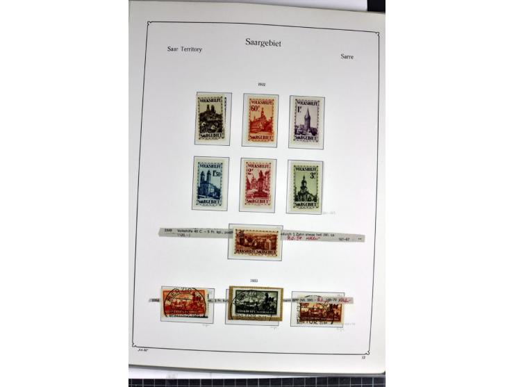  1920/59, postfrische, ungebrauchte und gestempelte Sammlung, bis auf Mi.-Nr. 171-77 (dafür 199-205 doppelt) in den Hauptnumm