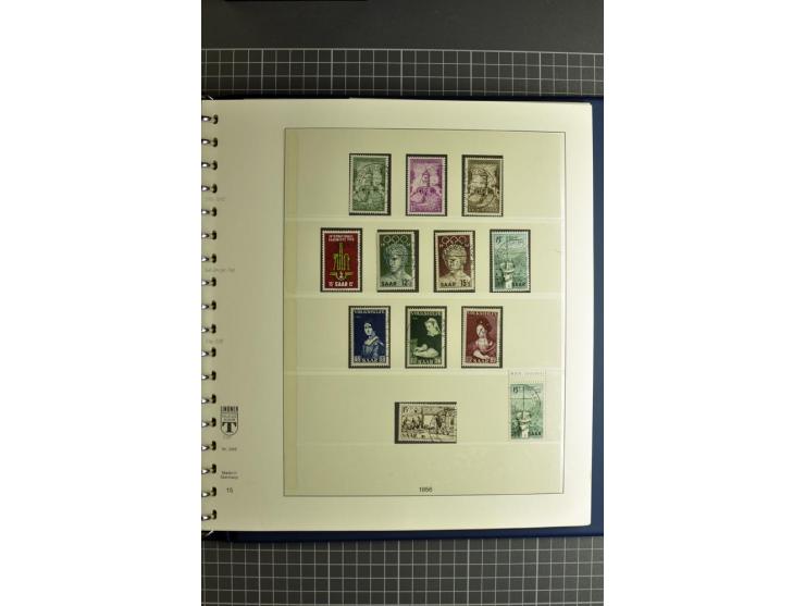 1947/1959, sehr umfangreiche gestempelte Sammlung mit vielen Briefstücken, Einheiten und Besonderheiten sowie Briefen und FDC