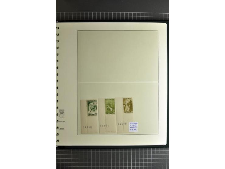1947/1959, sehr umfangreiche gestempelte Sammlung mit vielen Briefstücken, Einheiten und Besonderheiten sowie Briefen und FDC