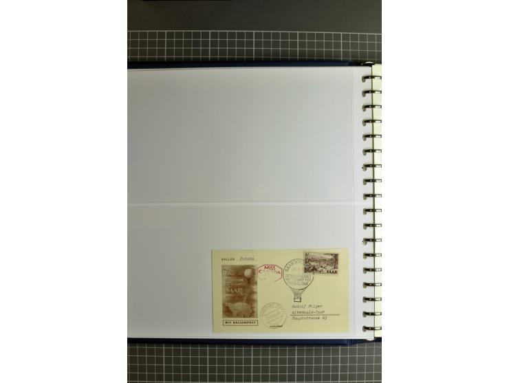 1947/1959, sehr umfangreiche gestempelte Sammlung mit vielen Briefstücken, Einheiten und Besonderheiten sowie Briefen und FDC