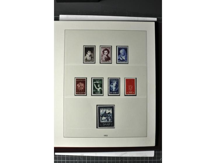  1947/59, postfrische und etwas ungebrauchte kpl. Sammlung, Hochwasser-Blockpaar sign. Hoffmann BPP