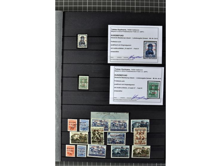 Albanien bis Zara, ungebrauchte/postfrische und gestempelte Sammlung mit einigen Briefen mit einer Vielzahl an besseren Werte