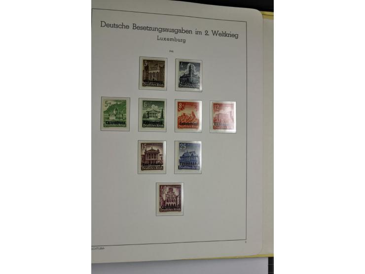 1939/1945, umfangreiche, postfrisch/ungebrauchte und gestempelte Sammlung von Albanien bis Zara mit vielen besseren Werten, d