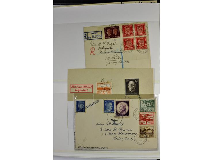 1939/1945, umfangreiche, postfrisch/ungebrauchte und gestempelte Sammlung von Albanien bis Zara mit vielen besseren Werten, d