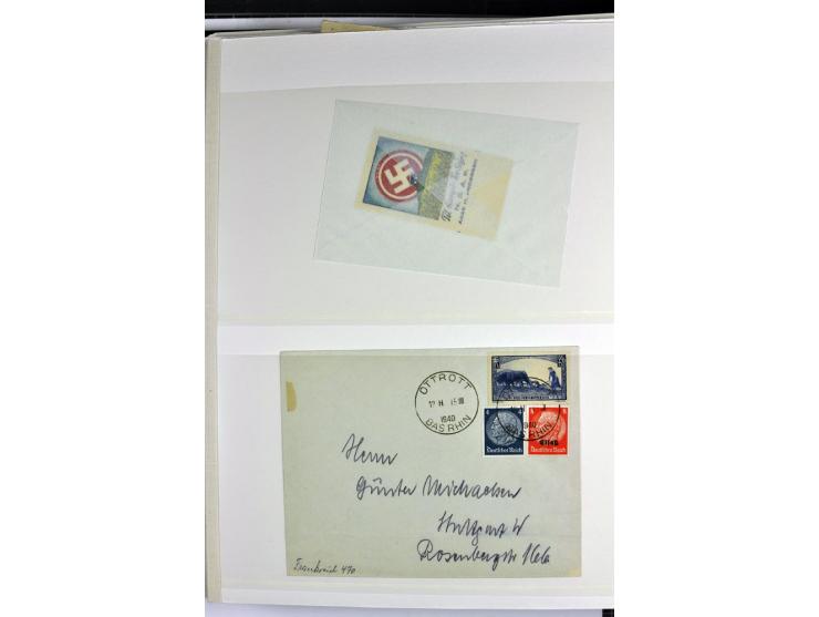 1939/1945, umfangreiche, postfrisch/ungebrauchte und gestempelte Sammlung von Albanien bis Zara mit vielen besseren Werten, d