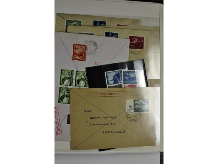 1939/1945, umfangreiche, postfrisch/ungebrauchte und gestempelte Sammlung von Albanien bis Zara mit vielen besseren Werten, d