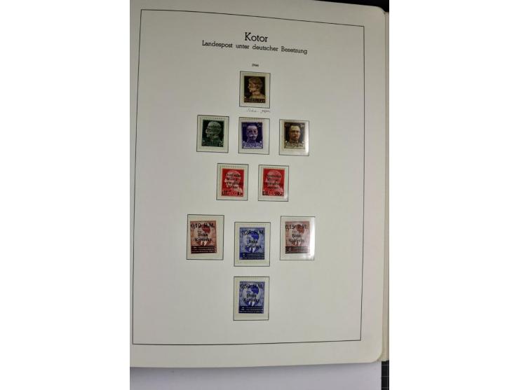 1939/1945, umfangreiche, postfrisch/ungebrauchte und gestempelte Sammlung von Albanien bis Zara mit vielen besseren Werten, d