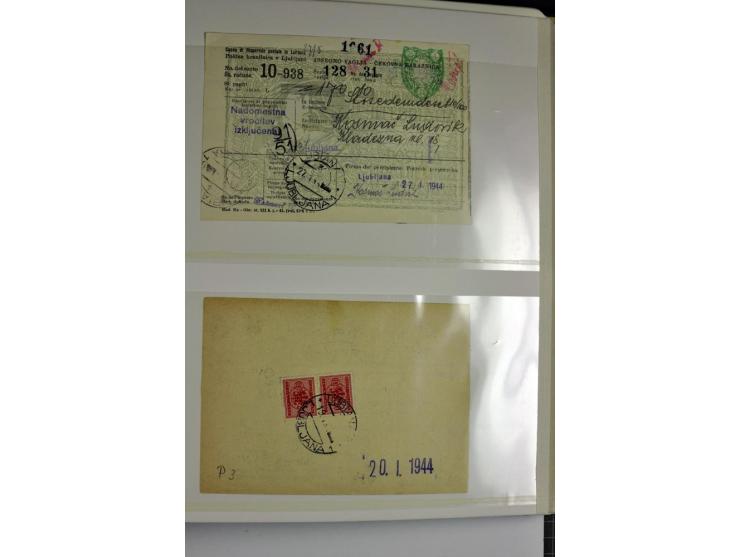1939/1945, umfangreiche, postfrisch/ungebrauchte und gestempelte Sammlung von Albanien bis Zara mit vielen besseren Werten, d