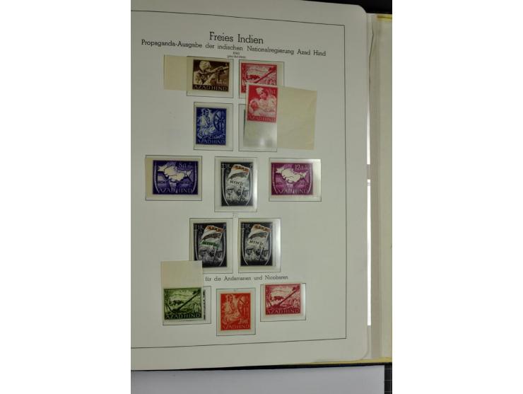 1939/1945, umfangreiche, postfrisch/ungebrauchte und gestempelte Sammlung von Albanien bis Zara mit vielen besseren Werten, d