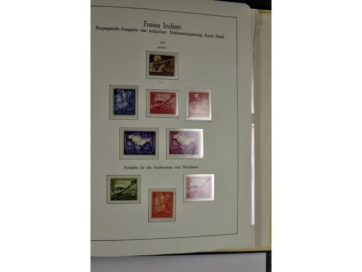1939/1945, umfangreiche, postfrisch/ungebrauchte und gestempelte Sammlung von Albanien bis Zara mit vielen besseren Werten, d