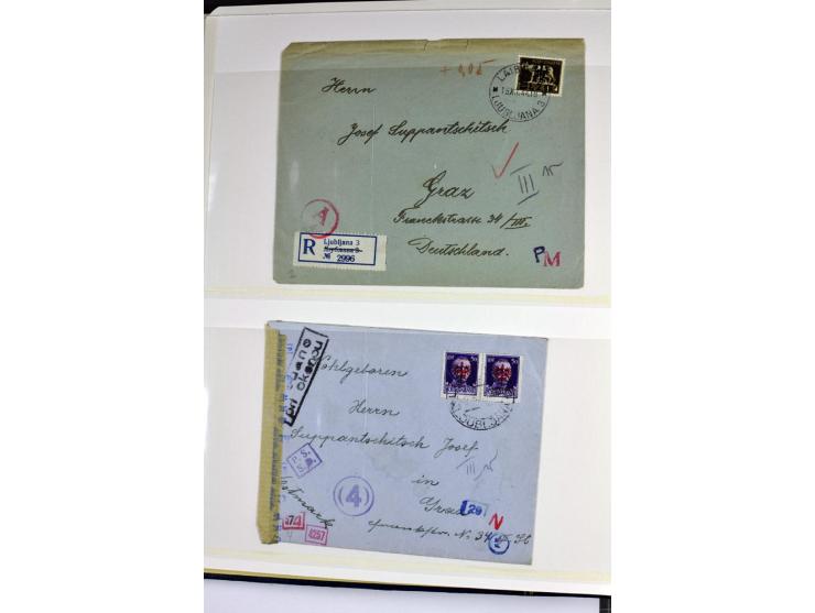 1939/1945, umfangreiche, postfrisch/ungebrauchte und gestempelte Sammlung von Albanien bis Zara mit vielen besseren Werten, d