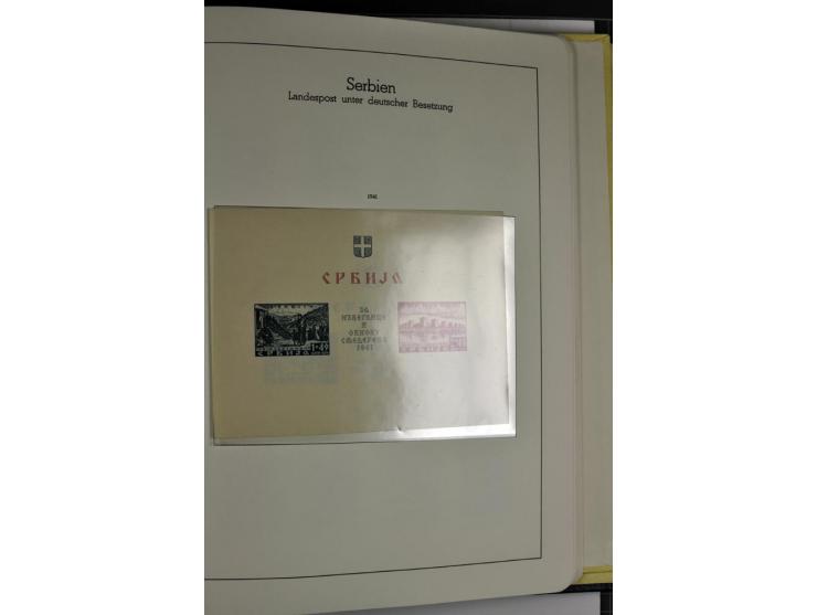 1939/1945, umfangreiche, postfrisch/ungebrauchte und gestempelte Sammlung von Albanien bis Zara mit vielen besseren Werten, d