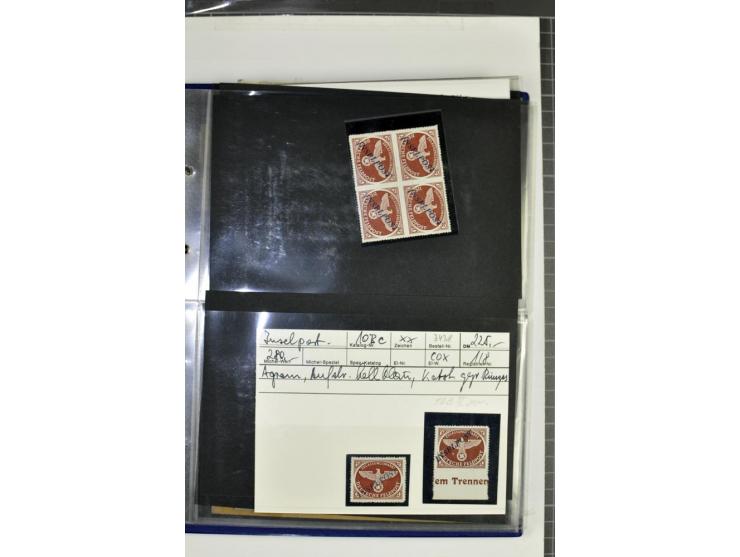 1939/1945, umfangreiche, postfrisch/ungebrauchte und gestempelte Sammlung von Albanien bis Zara mit vielen besseren Werten, d