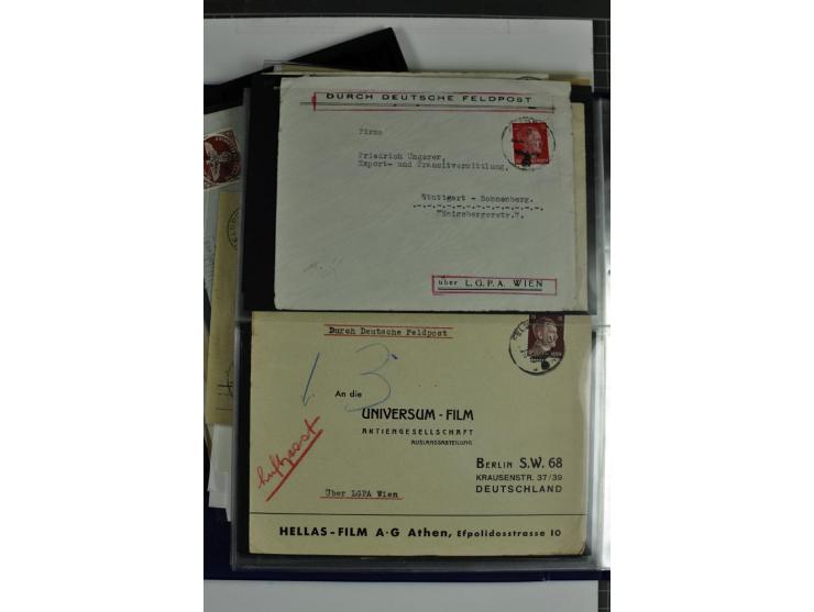 1939/1945, umfangreiche, postfrisch/ungebrauchte und gestempelte Sammlung von Albanien bis Zara mit vielen besseren Werten, d