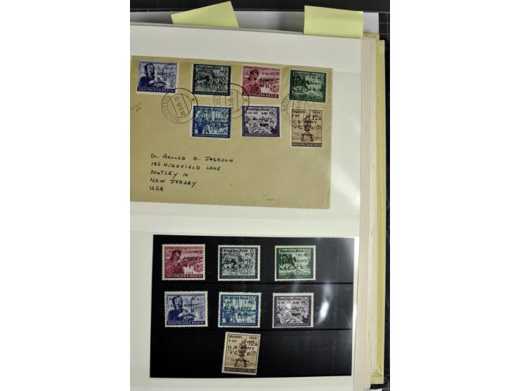 1939/1945, umfangreiche, postfrisch/ungebrauchte und gestempelte Sammlung von Albanien bis Zara mit vielen besseren Werten, d
