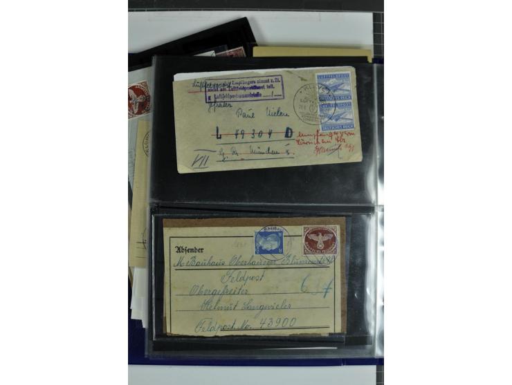 1939/1945, umfangreiche, postfrisch/ungebrauchte und gestempelte Sammlung von Albanien bis Zara mit vielen besseren Werten, d