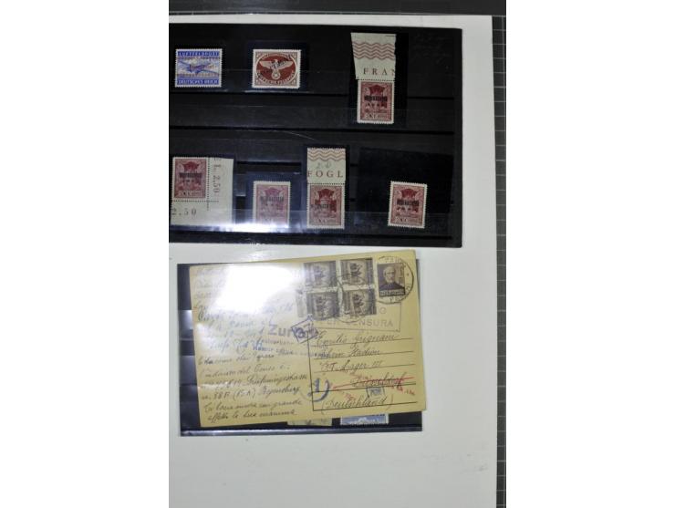 1939/1945, umfangreiche, postfrisch/ungebrauchte und gestempelte Sammlung von Albanien bis Zara mit vielen besseren Werten, d