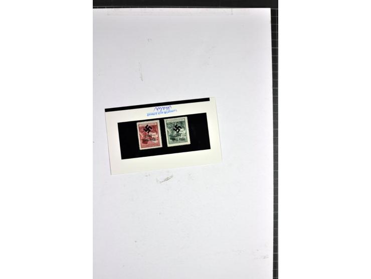 1939/1945, umfangreiche, postfrisch/ungebrauchte und gestempelte Sammlung von Albanien bis Zara mit vielen besseren Werten, d
