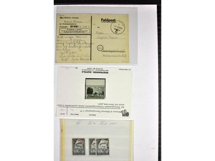 1939/1945, umfangreiche, postfrisch/ungebrauchte und gestempelte Sammlung von Albanien bis Zara mit vielen besseren Werten, d