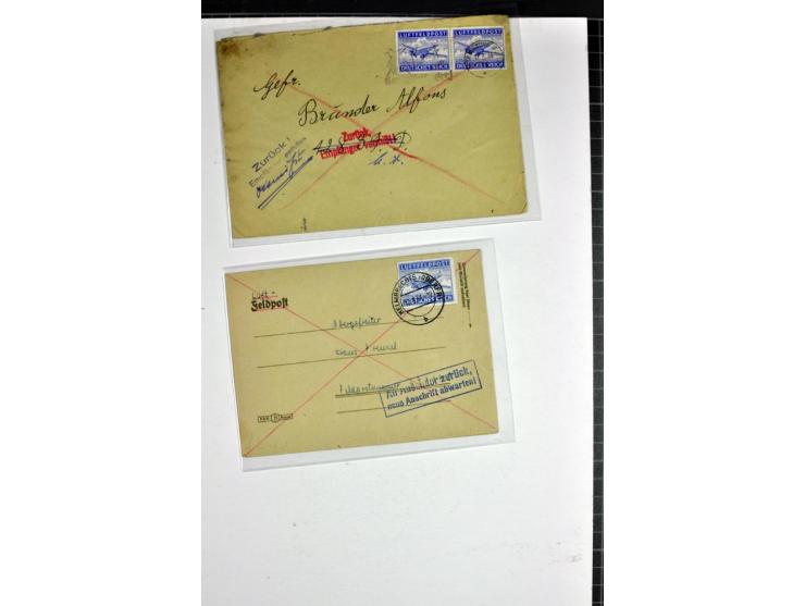 1939/1945, umfangreiche, postfrisch/ungebrauchte und gestempelte Sammlung von Albanien bis Zara mit vielen besseren Werten, d