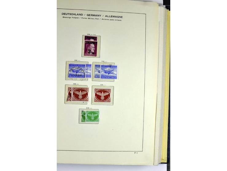 1939/1945, umfangreiche, postfrisch/ungebrauchte und gestempelte Sammlung von Albanien bis Zara mit vielen besseren Werten, d