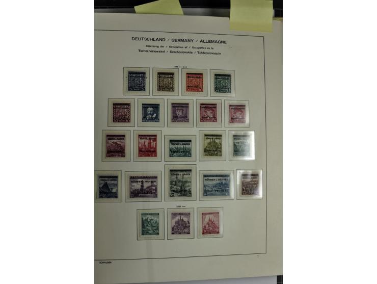 1939/1945, umfangreiche, postfrisch/ungebrauchte und gestempelte Sammlung von Albanien bis Zara mit vielen besseren Werten, d
