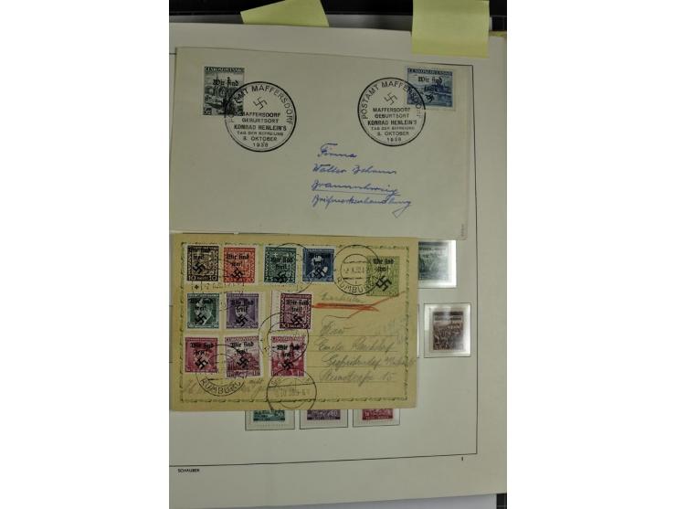 1939/1945, umfangreiche, postfrisch/ungebrauchte und gestempelte Sammlung von Albanien bis Zara mit vielen besseren Werten, d