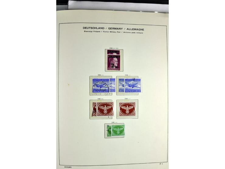1939/1945, umfangreiche, postfrisch/ungebrauchte und gestempelte Sammlung von Albanien bis Zara mit vielen besseren Werten, d