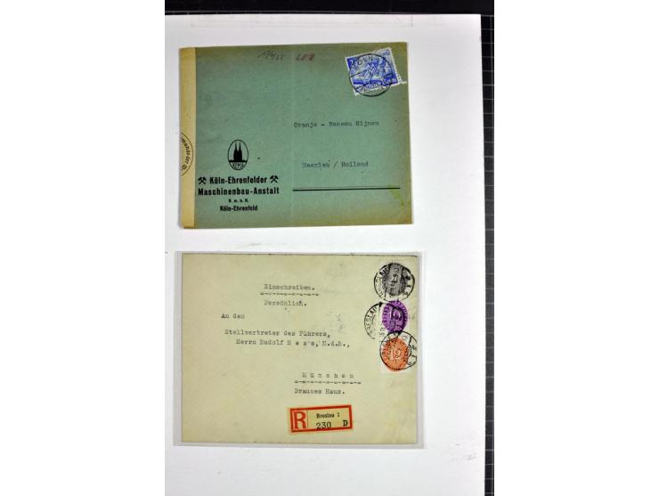1939/1945, umfangreiche, postfrisch/ungebrauchte und gestempelte Sammlung von Albanien bis Zara mit vielen besseren Werten, d