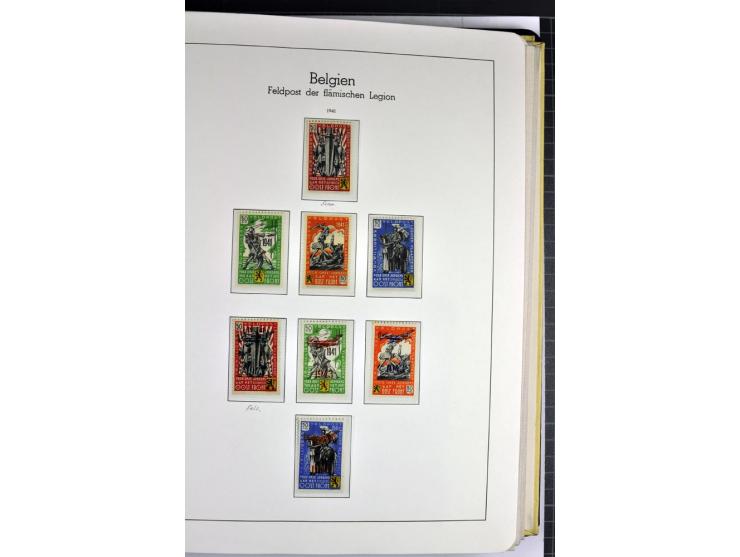 1939/1945, umfangreiche, postfrisch/ungebrauchte und gestempelte Sammlung von Albanien bis Zara mit vielen besseren Werten, d
