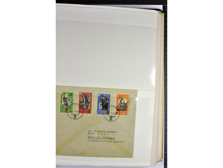 1939/1945, umfangreiche, postfrisch/ungebrauchte und gestempelte Sammlung von Albanien bis Zara mit vielen besseren Werten, d