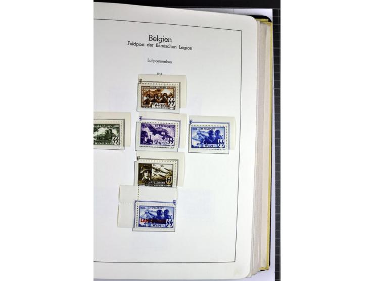 1939/1945, umfangreiche, postfrisch/ungebrauchte und gestempelte Sammlung von Albanien bis Zara mit vielen besseren Werten, d