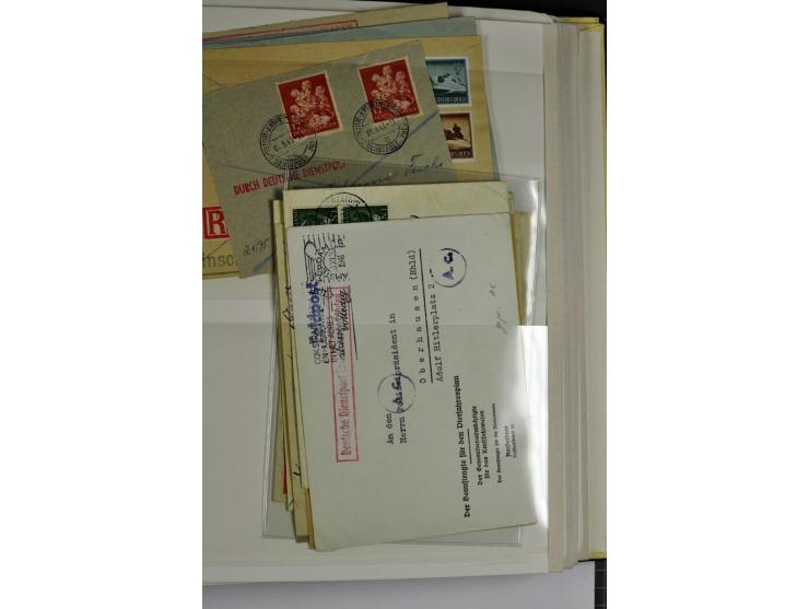 1939/1945, umfangreiche, postfrisch/ungebrauchte und gestempelte Sammlung von Albanien bis Zara mit vielen besseren Werten, d