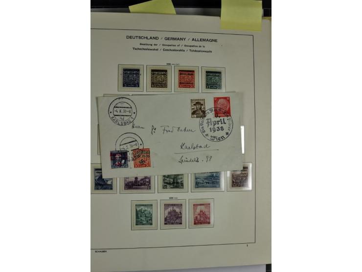 1939/1945, umfangreiche, postfrisch/ungebrauchte und gestempelte Sammlung von Albanien bis Zara mit vielen besseren Werten, d