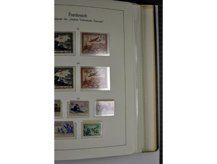 1939/1945, umfangreiche, postfrisch/ungebrauchte und gestempelte Sammlung von Albanien bis Zara mit vielen besseren Werten, d