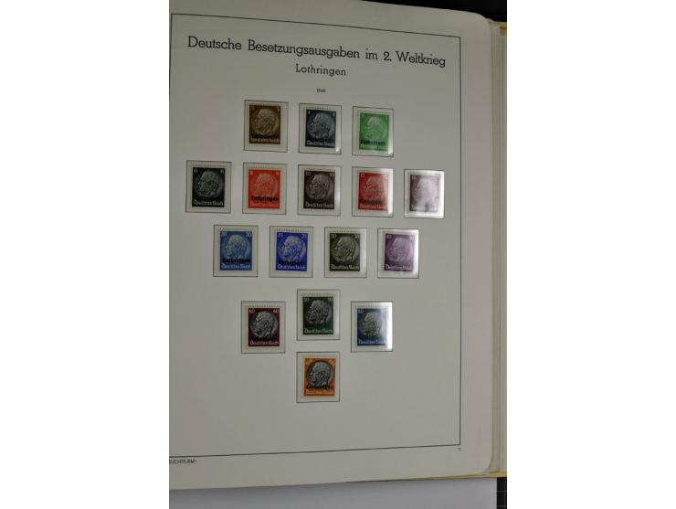 1939/1945, umfangreiche, postfrisch/ungebrauchte und gestempelte Sammlung von Albanien bis Zara mit vielen besseren Werten, d