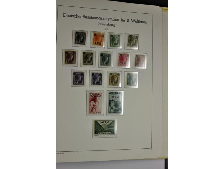 1939/1945, umfangreiche, postfrisch/ungebrauchte und gestempelte Sammlung von Albanien bis Zara mit vielen besseren Werten, d