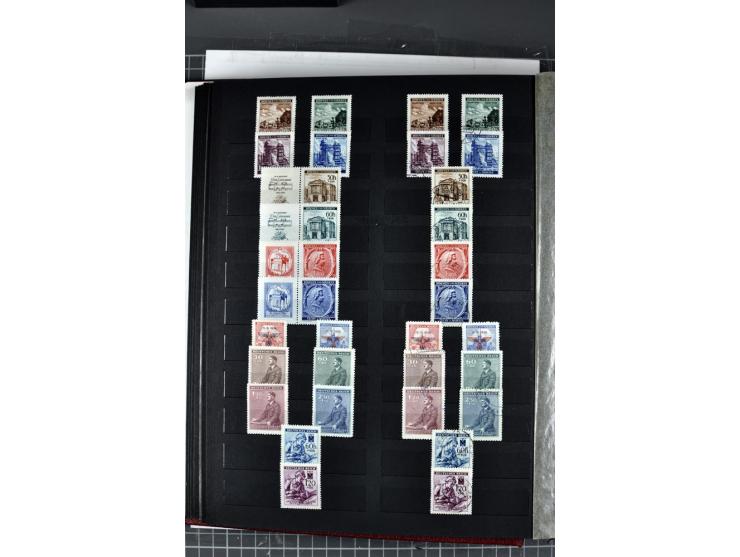 1939/45, postfrische, ungebrauchte und gestempelte Sammlung Böhmen und Mähren und Generalgouvernement, in beiden Erhaltungen 