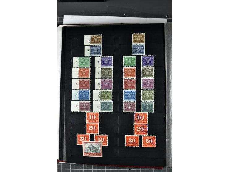 1939/45, postfrische, ungebrauchte und gestempelte Sammlung Böhmen und Mähren und Generalgouvernement, in beiden Erhaltungen 