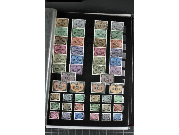 1939/45, postfrische, ungebrauchte und gestempelte Sammlung Böhmen und Mähren und Generalgouvernement, in beiden Erhaltungen 