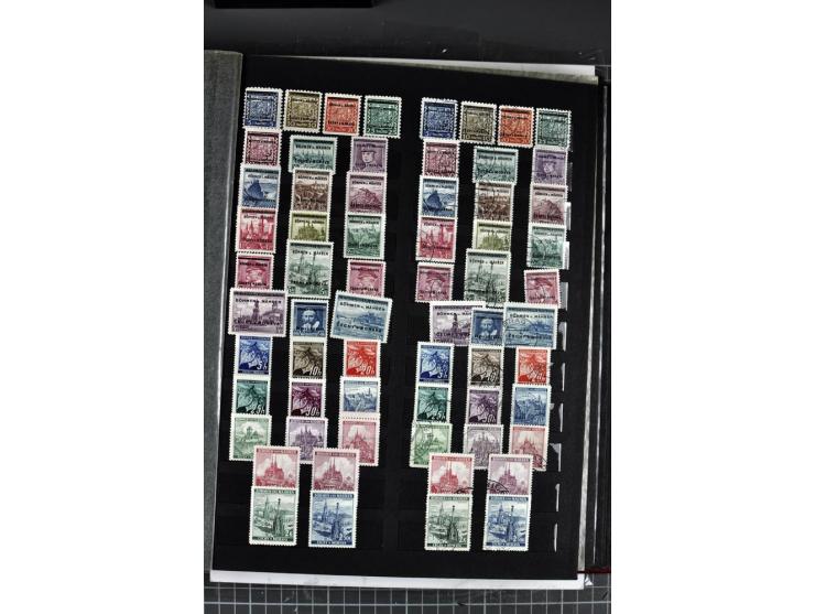 1939/45, postfrische, ungebrauchte und gestempelte Sammlung Böhmen und Mähren und Generalgouvernement, in beiden Erhaltungen 