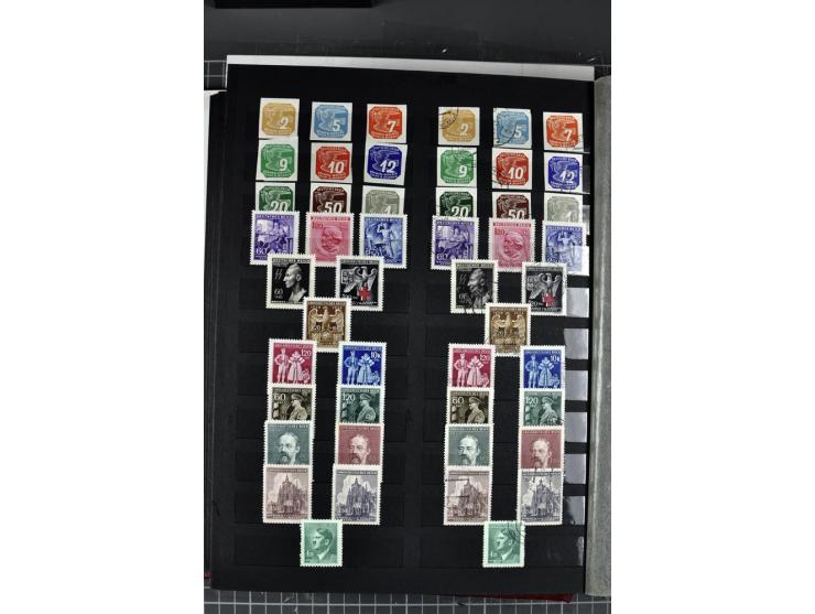 1939/45, postfrische, ungebrauchte und gestempelte Sammlung Böhmen und Mähren und Generalgouvernement, in beiden Erhaltungen 