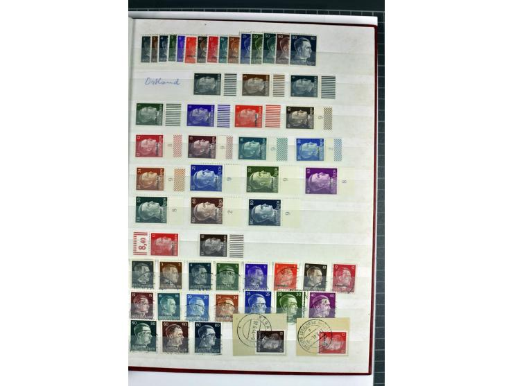 1940/1944, meist postfrische und gestempelte Sammlung mit Böhmen & Mähren, Generalgouvernement und Ostland mit einigen kpl. A